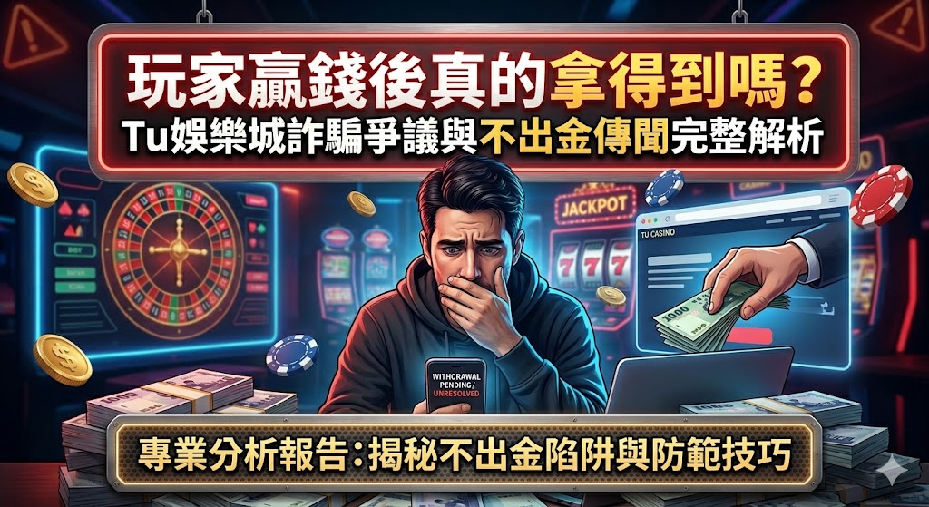 玩家贏錢後真的拿得到嗎?Tu娛樂城詐騙爭議與不出金傳聞完整解析